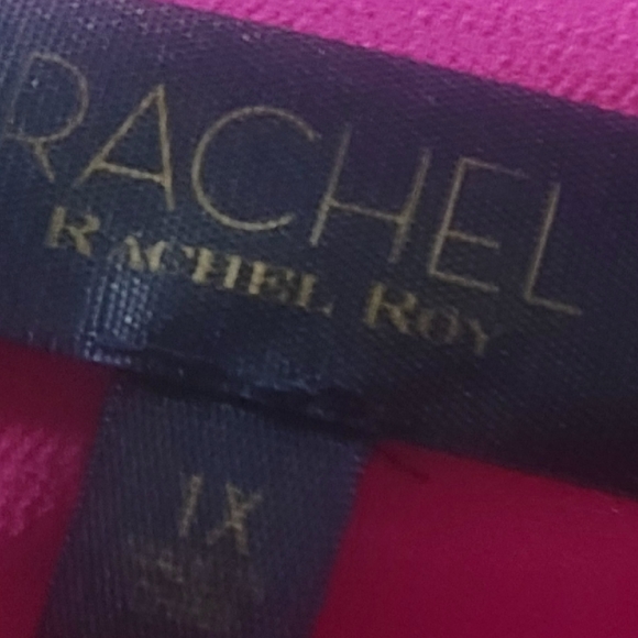 Rachel Roy Jasmine Pink Fusia color( Sonia) Draped blouse size 1X - Picture 4 of 6